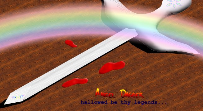 [Dagger with wings on the handle and eyes at the tip of the blade]