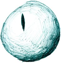 [Orb with a cat's eye pupil in the highlight]
