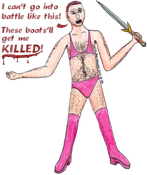 [Crossdressed and MAD.]